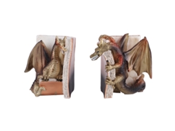 Resin Dragon Bookends CHABERLU