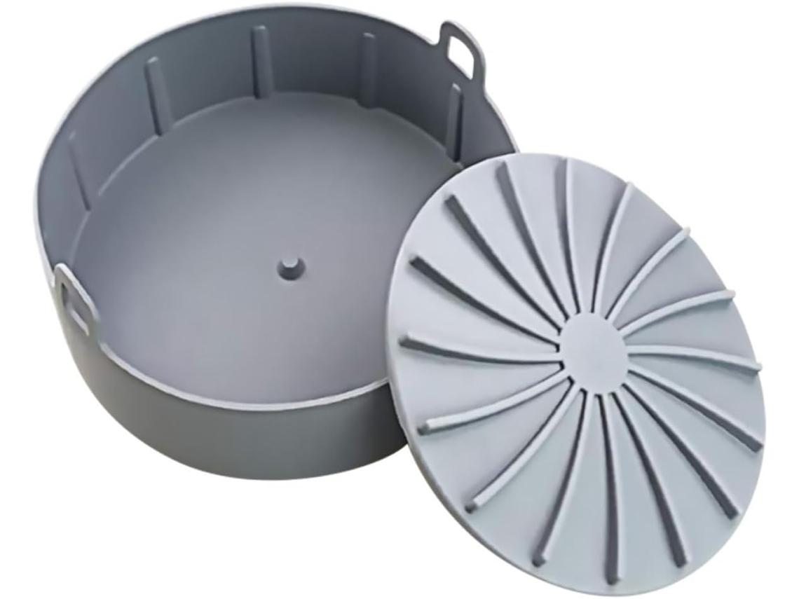 De Assar Resistente Ao Calor, Modelo Criativo E Plano, Ideal Para Churrasco, Fritadeira A Ar E Forno, Com Alças Gokoco