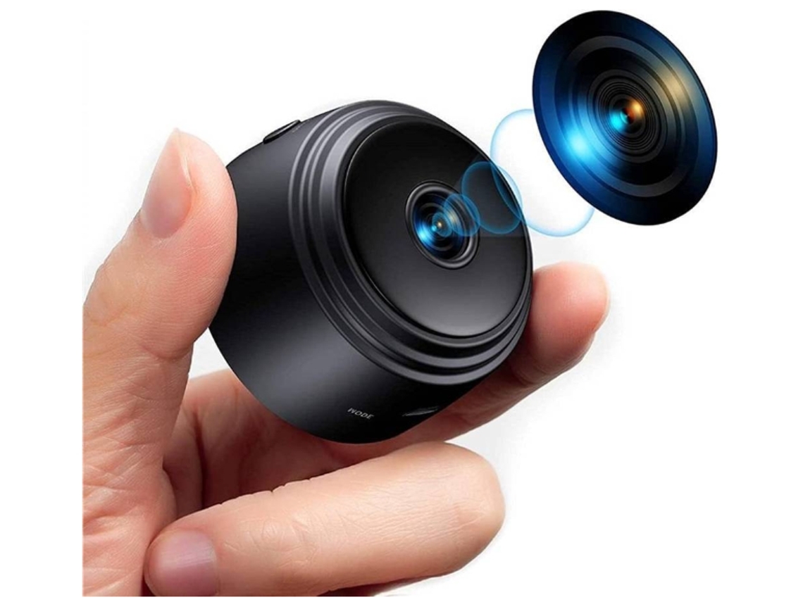 Minicâmera WiFi A9 1080p com sensor Bestvite (preta)