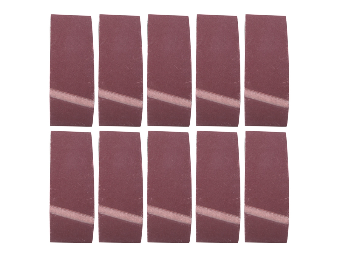 10 Cintas Abrasivas De Lijado 457x75mm Grit 240 Óxido De Alumínio Para Lijadora