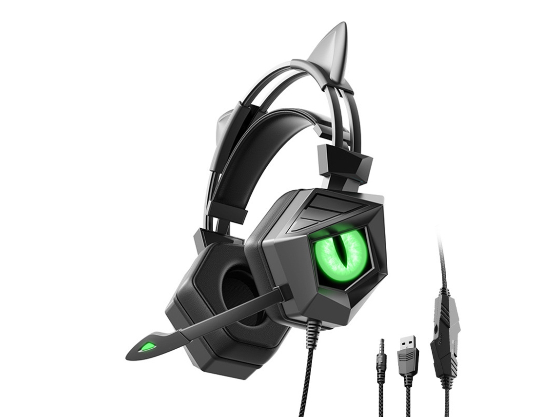 Auscultadores Bluetooth TRUMSEN  Sy-G15 Over Ear Microfone Verde