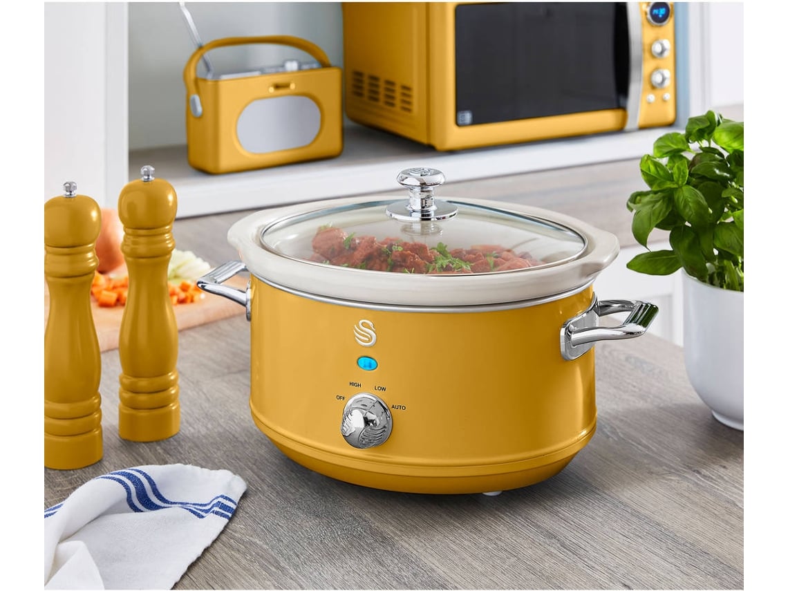 Máquina de Cozinha Slow Cooker SWAN SF17021YELN (3,5 L)