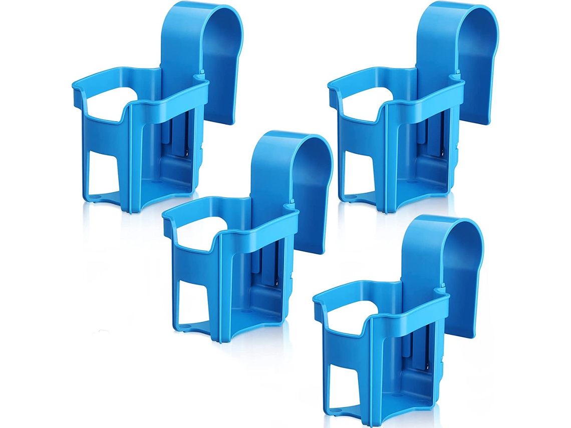 Conjunto De 4 Porta-copos Para Piscina, Feitos De Plástico, À Prova De Derramamento.