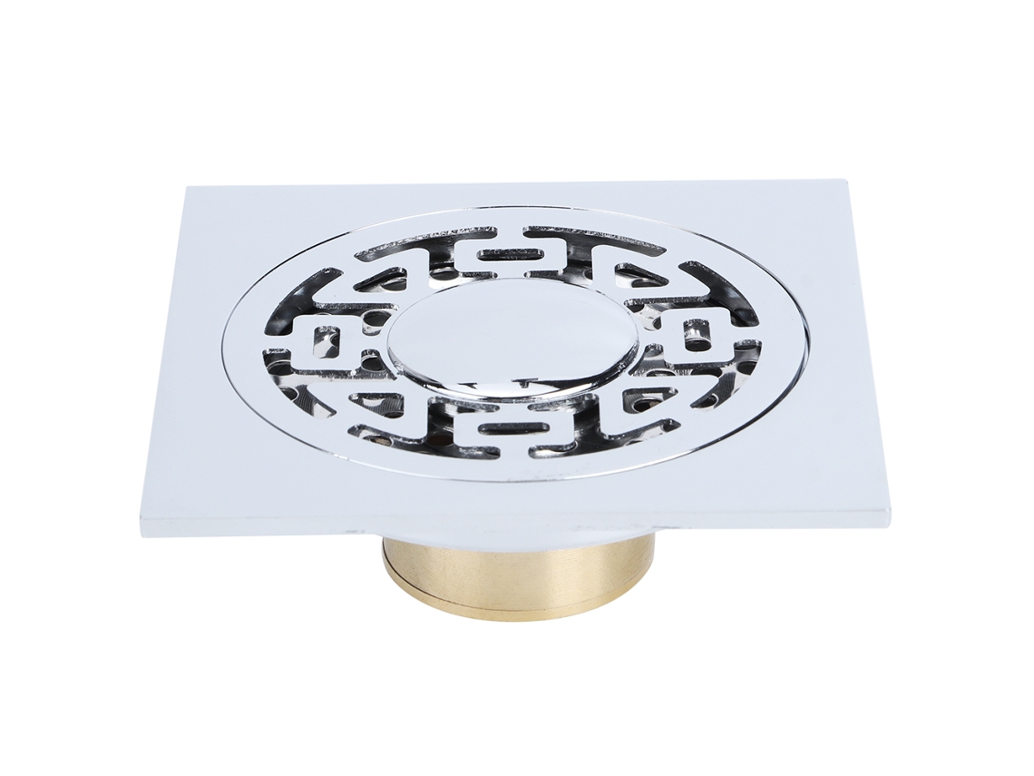Ralo de Piso em aço inox, 15x10cm AQUAFORGE