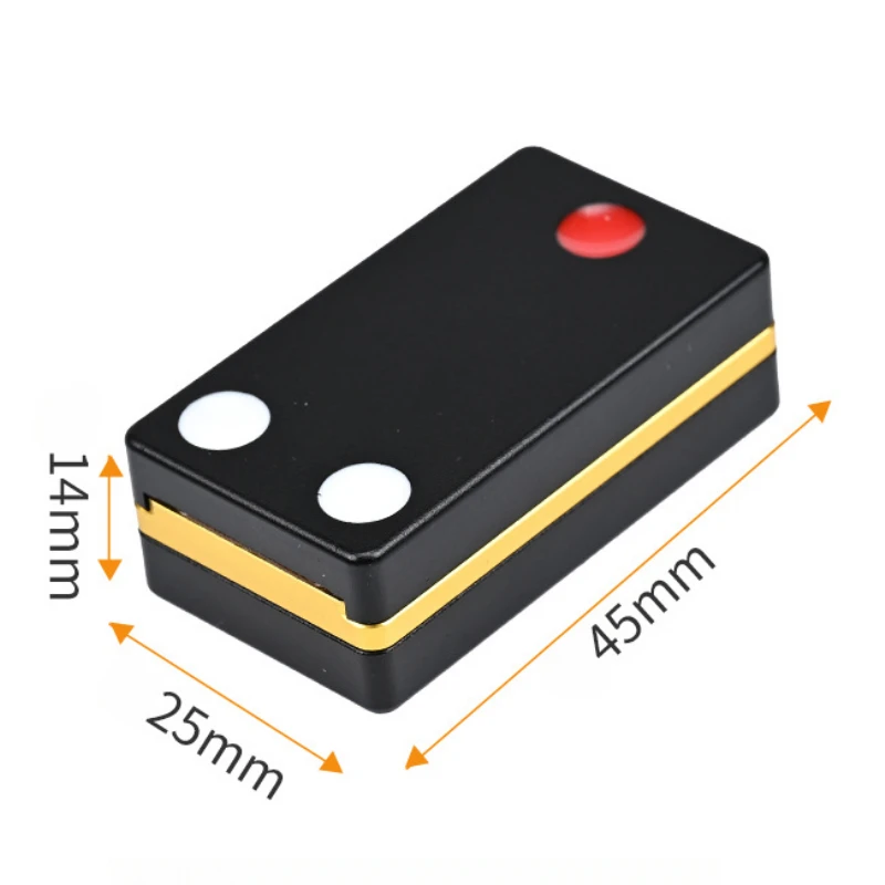 (dourado) Brinquedo Antiestresse Com Placa Deslizante Mecânica Magnética De Três Camadas Em Liga Metálica.