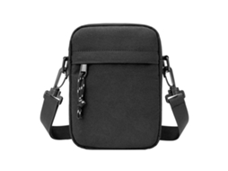 Bolsa De Ombro Transversal Para Bicicleta De Caminhada Portátil Porta Do Carregador Usb Preta ZMDECQNA