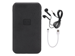 Gravador De Mp3 Ativado Por Voz Com 32 Gb De Armazenamento, Cancelamento De Ruído E Bateria Externa Na Cor Preta Olysi Shop