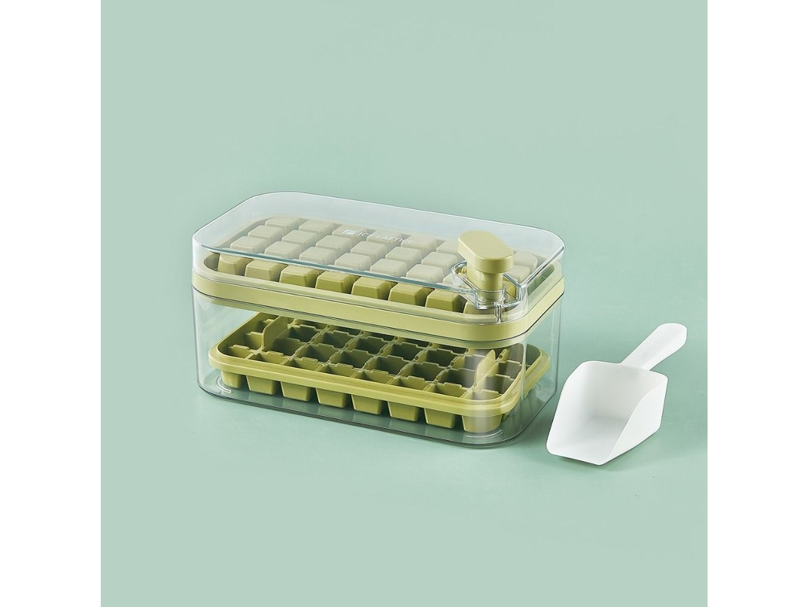 Bandeja de gelo dupla camada Slowmoose Green