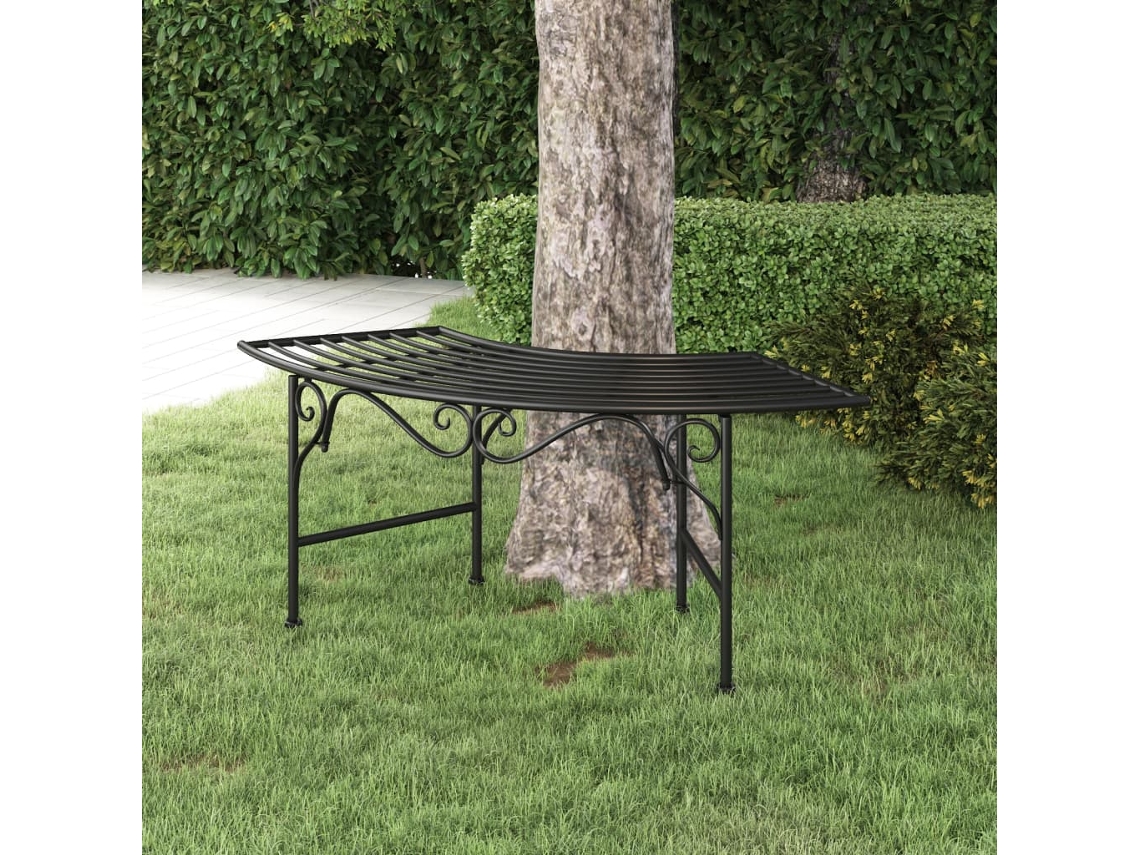 Banco Para árvore 113 Cm Aço Preto Dkd Home Decor