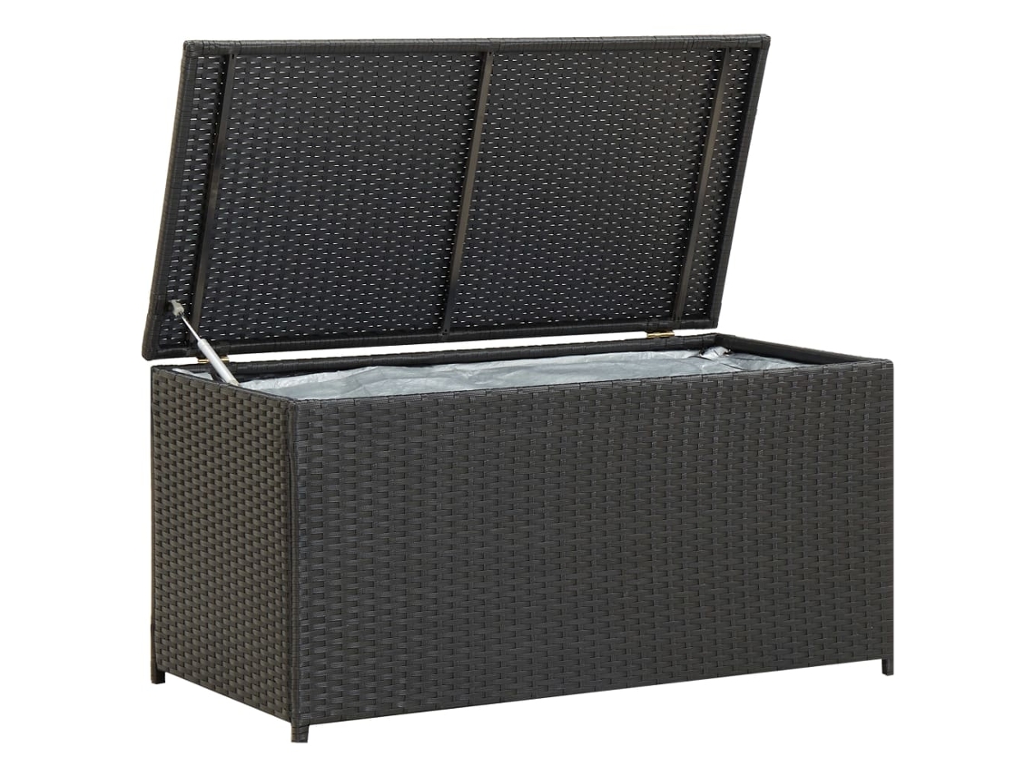 Outdoor Storage Box, Outdoor Storage Boxes Vidaxl Preto Rattan / Vime (100 X 50 X 50 Cm)