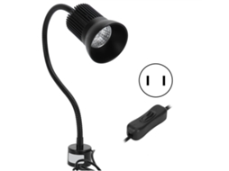 2026 lâmpada de Trabalho Led 7w com Base Magnética e Pescoço Flexível para Máquinas de Costura e Ferramentas Cnc, Plug Us 110 220v
