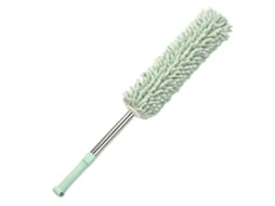 Espanador De Mão Removível Lavável Chenille Aço Inoxidável Extensível Limpeza Espanador De Mão Para Casa Cama Mesa Verde Claro