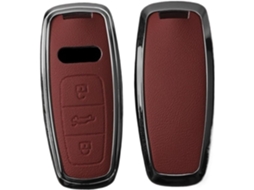 Capa De Couro Metálico Premium Para Chave Carro, Compatível Com A3 A4 B9 A6 A7 4k A8 Q5 Q8 C8 D5 Sq8 Acessórios