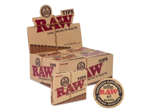 Pontas De Filtro Pré Enroladas Slim Naturais Sem Branquear, 10 Embalagens Individuais Raw (210 Pontas)