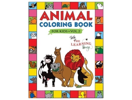 Livro Animal Coloring Book for Kids with The Learning Bugs Vol.2 de The Learning Bugs (Inglês)