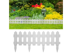 Vidaxl Bordas De Relvado 25 Pcs 10 M Pp Branco