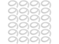 Magiclulu 200 Anéis De Metal Abertos Para Encadernação, Anéis Circulares De Ferro Branco 0, 2-polegadas, Pacote Com