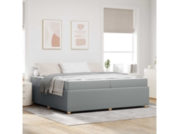 Vidaxl Estrutura Da Cama Cinzento-claro 200 X 200 Cm Tecido