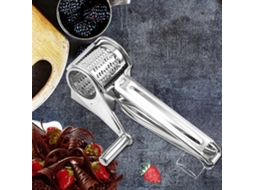 Ralador De Queijo Manual Com Lâminas Afiadas E Cabo Ergonômico Para Resultados Perfeitos, Fácil De Usar E Limpar, Cor Prata