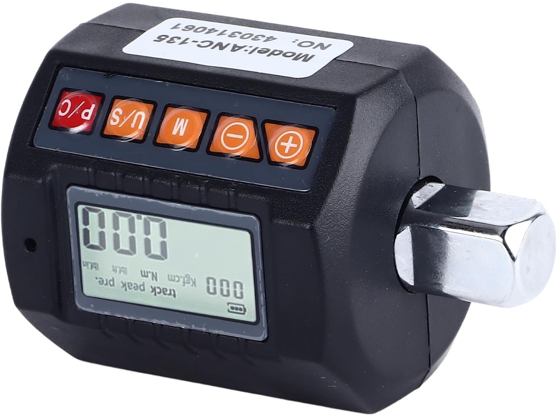 Medidor de torque digital, adaptador de soquete de 1/2'', ferramenta
