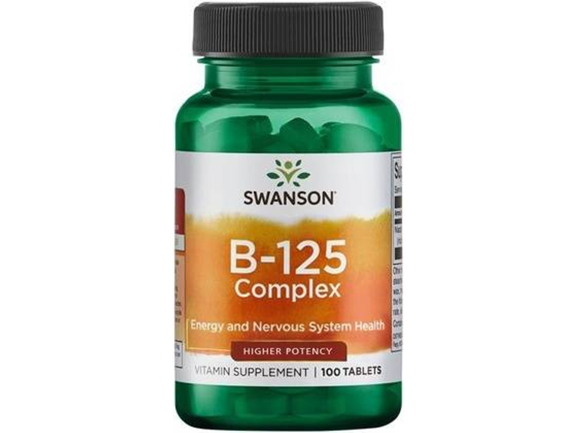 Chá SWANSON Complexo De Vitamina B-- Maior Potência (100 tabletes)