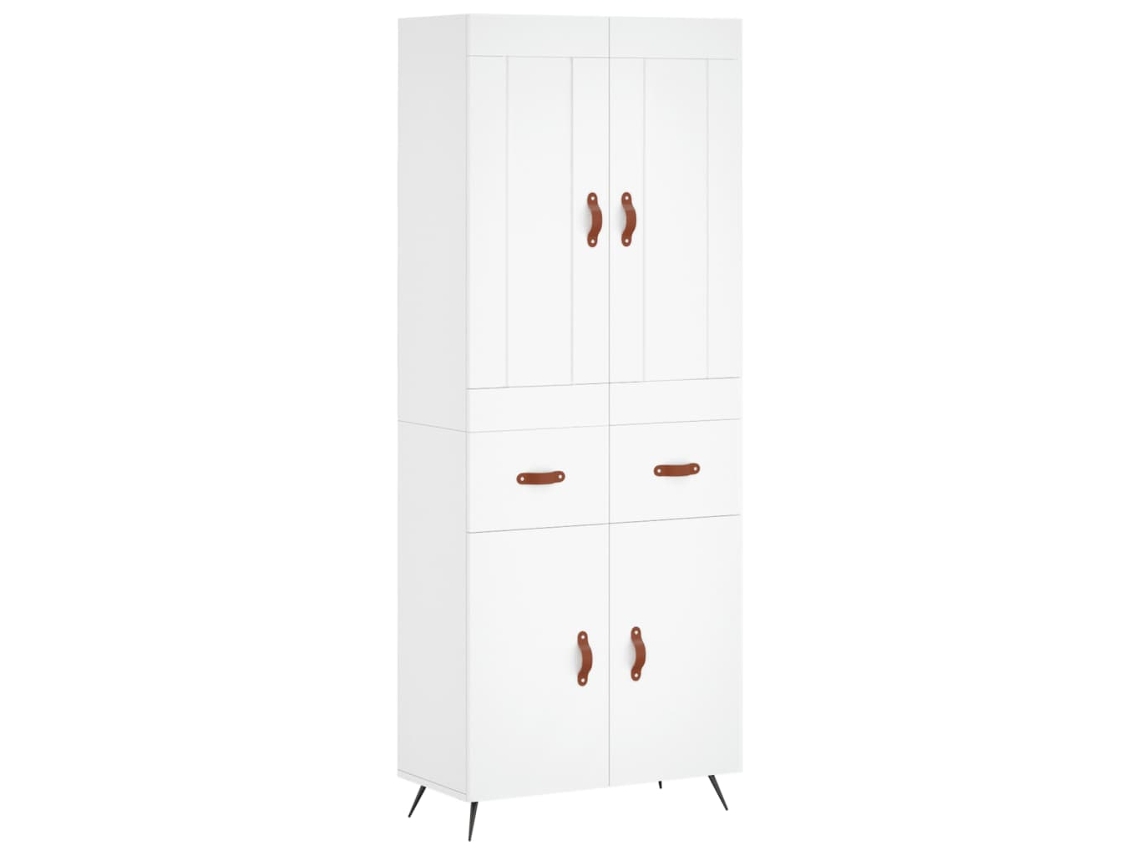 Armário Alto 69,5x34x180 Cm Derivados de Madeira Branco MAISON EXCLUSIVE