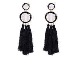 Brincos Pendentes Simples Com Tassel De Fio