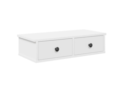 Wall Shelf, Wall Shelves Vidaxl Branco Madeira Processada (60 X 28 X 15 Cm)