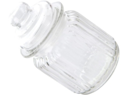 Pote De Vidro Hermético 650ml Para Grãos E Farinha