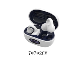 Auriculares Sem Fio Wireless Ear Clip Condução YIZHOOD Bluetooth Branco