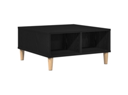 Conjunto 1 Mesa De Centro Vidaxl Preto Derivados De Madeira (60 X 60 X 30 Cm)