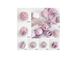 Bola De Espuma De Natal Rosa, Conjunto De 6 Igvtrade