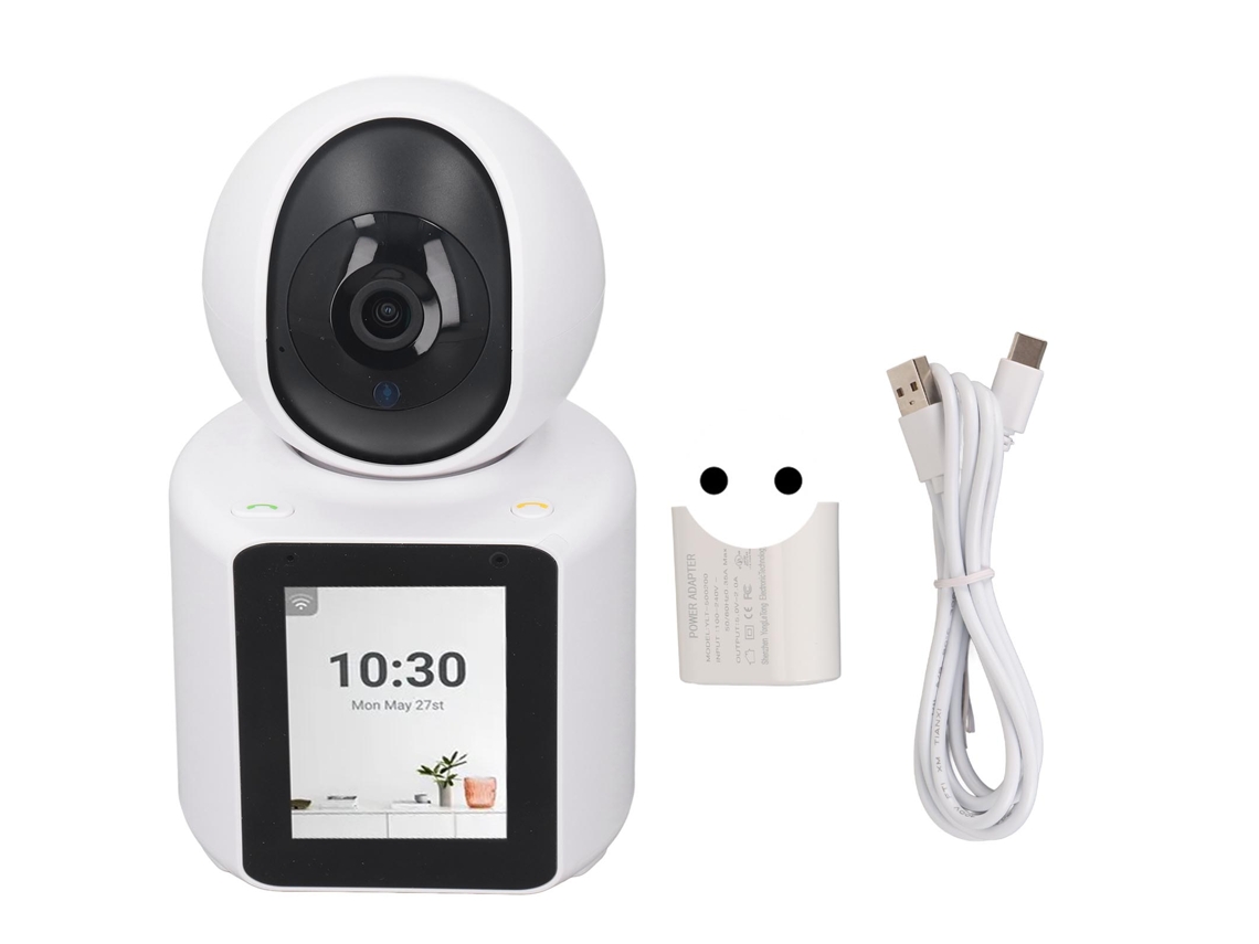2026zentro-câmera Interior 2.8 Polegadas 1080p Hd Wifi Segurança Com Vídeo E Áudio Bidirecional Plugue Eu 100‑240v Para Bebê Idoso Pets