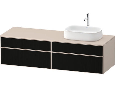 Unidade de Vaidade Da Consola DURAVIT Zencha 1600X550Mm 2 Extensões 2 Gavetas 1 Direito Recortado Ze4824
