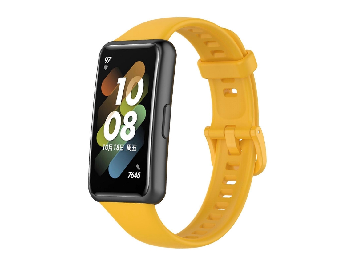 Pulseira De Silicone De Cor Sólida Para Huawei Band 7