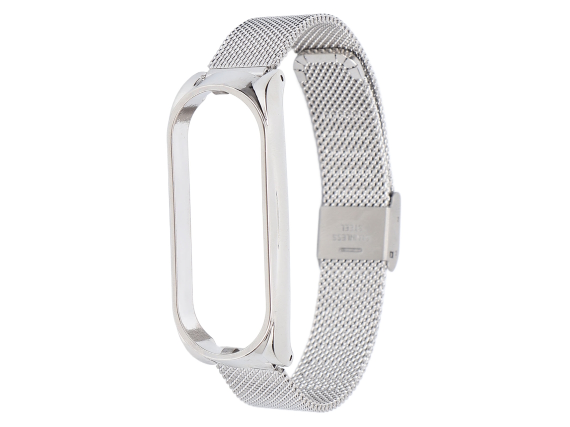 Rebe-banda De Metal Para Xiaomi Mi Band 6 Pulseira De Aço Para Smartwatch