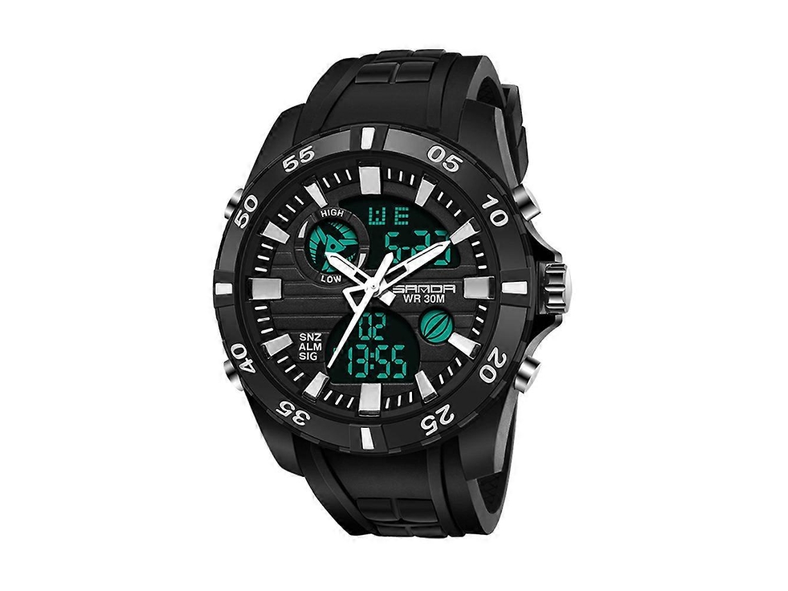 Relógio Sanda 791 Autêntico, Esportivo, Multifuncional, Eletrônico, Popular, Masculino, Com Luzes De Pulso (amarelo)