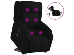 Electric Stand Up Massage Recliner Chair, Electric Stand Up Massage Recliner Chairs Vidaxl Preto Tecido