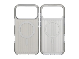 Capa Magsafe Corrugada Para Iphone 17 Pro Max - Prateada