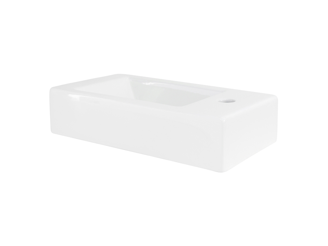 Lavatório ML-DESIGN (46 x 26 x 11 - Cerâmica - Branco)