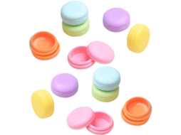 Conjunto De 12 Mini Caixas Para Macarons Em Pp 10g Para Guardar Creme E Joias.