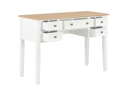 Secretária 109,5x45x77,5 Cm Madeira Branco Wsd486324 Lovely Home