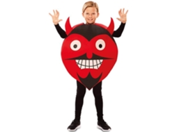 Fato Unisexo DISFRAZZES Emoji Diabo (Tam: 7 a 9 anos)