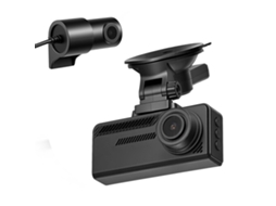 Câmara de Painel para Automóvel com Ventosa, Dashcam Frontal e Traseira 4k1080p, Cartão 32 Gb, Gps Integrado, Sensor G, Ângulo Visão 129° Traseiro