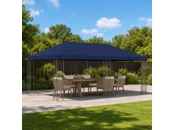 Vidaxl Gazebo De Jardim 6 X 3 M Azul Poliéster E Aço 190 Gsm
