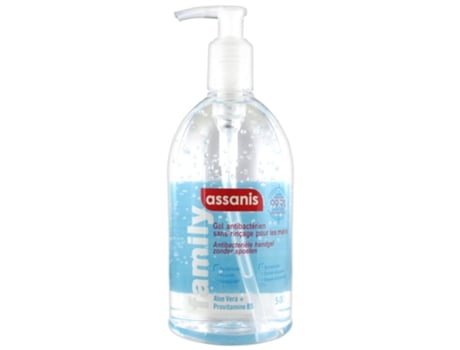 Gel Family sem enxágue antibacteriano 500 ml ASSANIS
