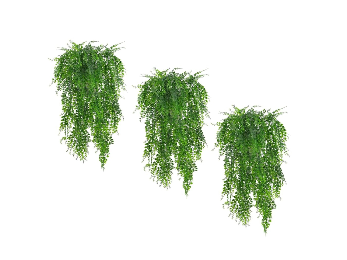 Plantas Artificiais Penduradas Verdejantes, 82 Cm De Comprimento, Pacote Com 3 Plantas Artificiais Com Cores Vibrantes Para Decoração De Interiores E