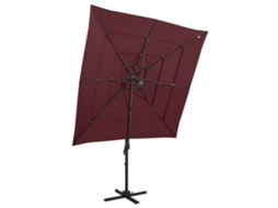 Garden Parasol, Garden Parasols Vidaxl Vermelho Poliéster (n/a)