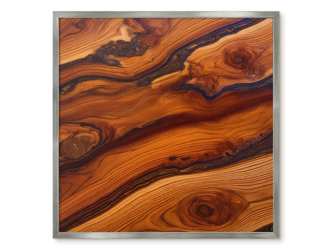 Quadro de parede magnético com painéis de madeira para escritório Espelharte (50x50 cm)