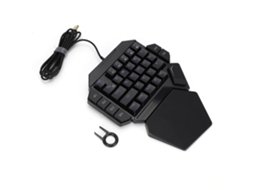 Teclado mecánico de una mano con iluminación RGB, función macro, 35 teclas para juegos, plug and play | S/MARCA